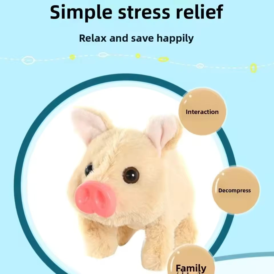 Piggy interactive plush pig toy - view 5
